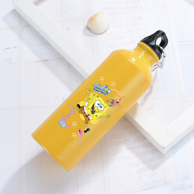 Running Gear Water - Borraccia in Alluminio SpongeBob, Bottiglia per