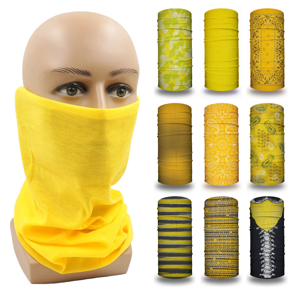 Running Gear Yellow - Bandana da esterno a tubo giallo