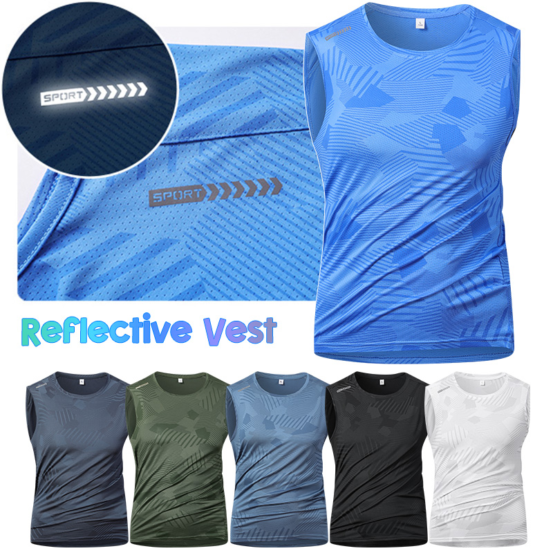Reflective Running Jacket - Gilet Riflettente da Corsa per Uomo,