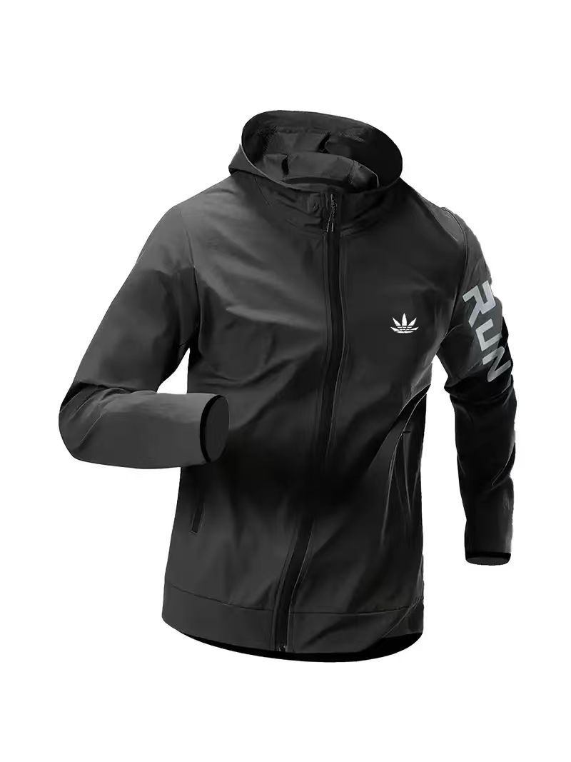 Reflective Running Jacket - Giacca a Vento con Cappuccio da