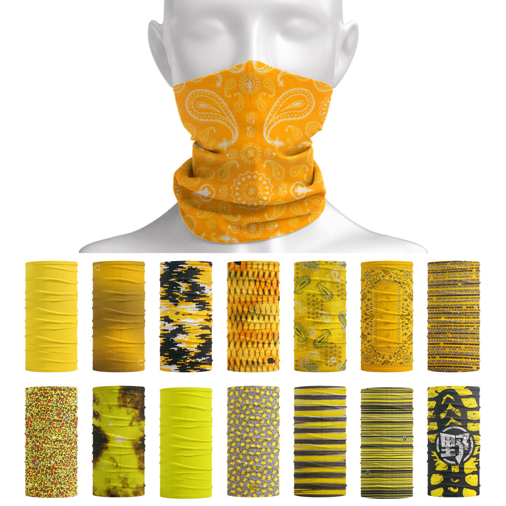 Running Gear Yellow - Foulard a tubo di colore brillante