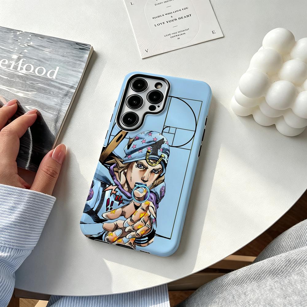 Running Gear Phone Holder - Cover per telefono Anime J-JOJO Steel