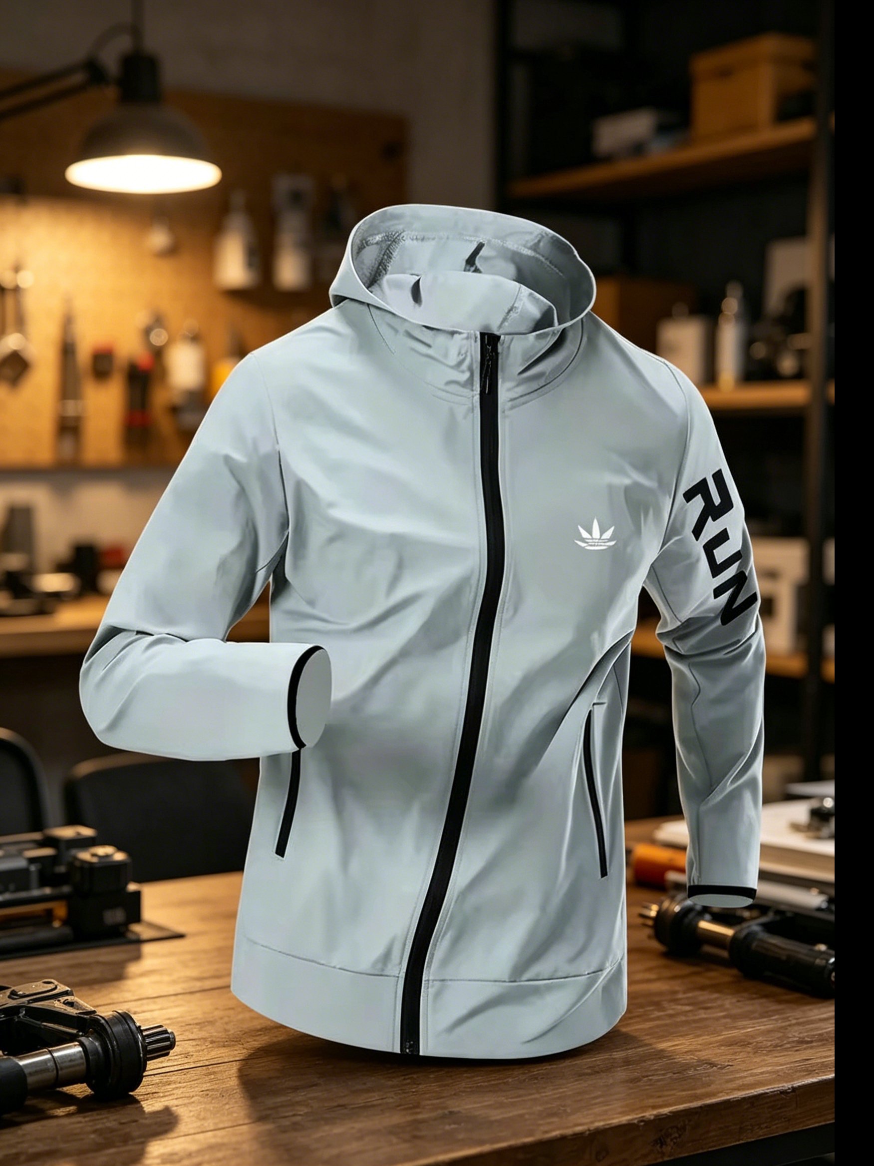 Giacca a Vento con Cappuccio d - Reflective Running Jacket recensione e prezzo