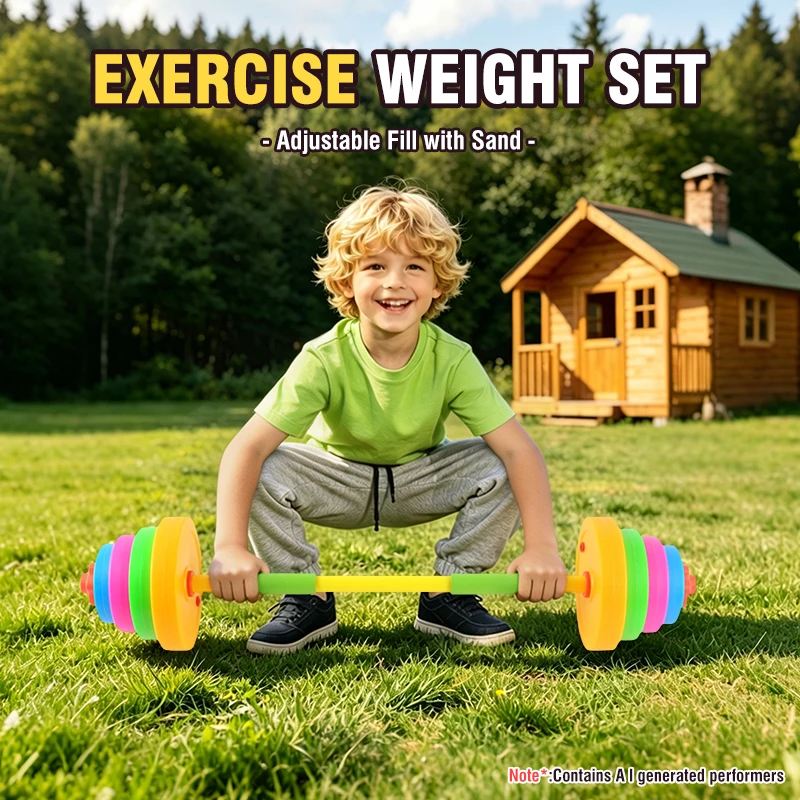 Set di manubri e bilanciere re - Running Gear For Kids recensione e prezzo